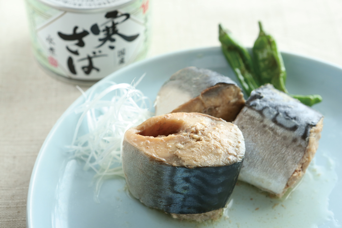サバ缶の盛り付けイメージ