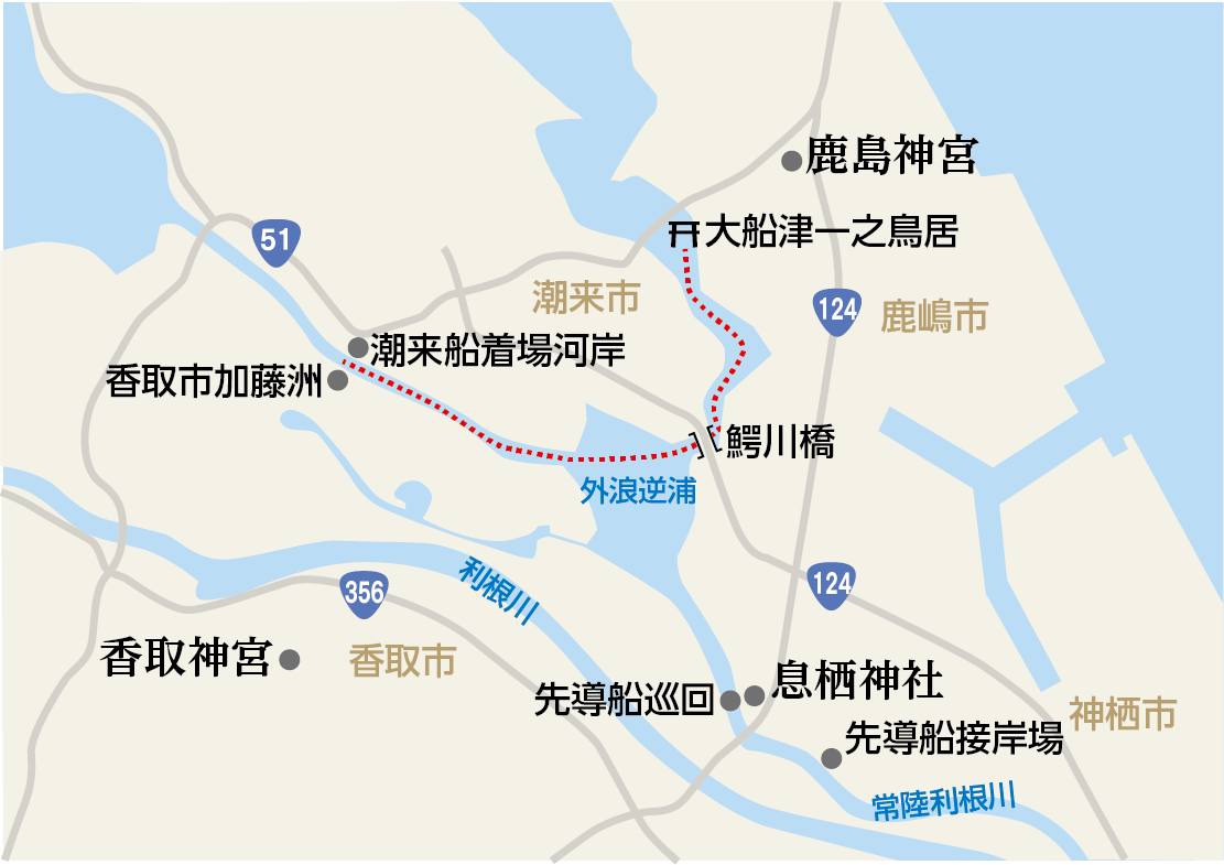 水上渡御地図