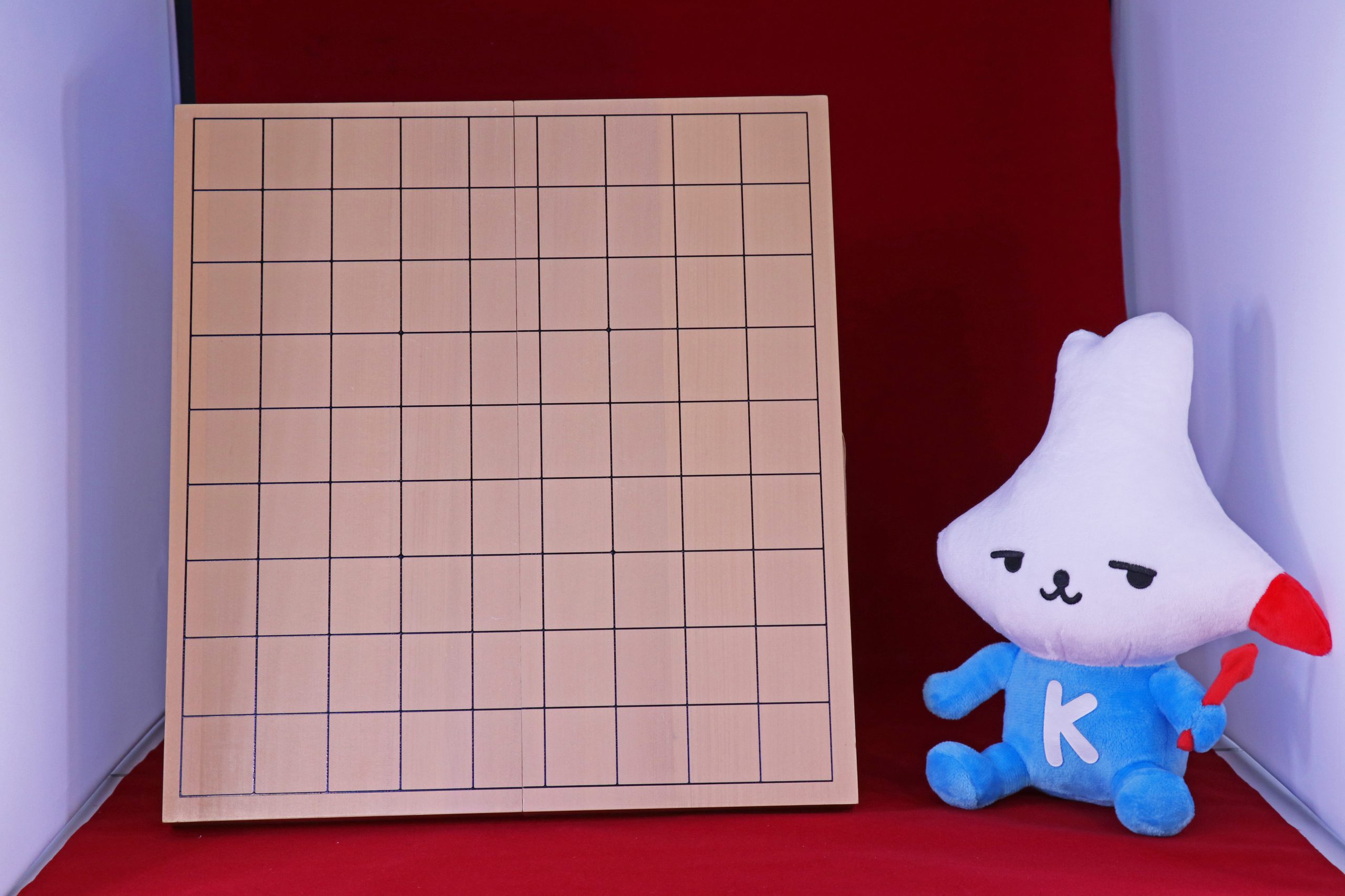 将棋盤とカミスココくん